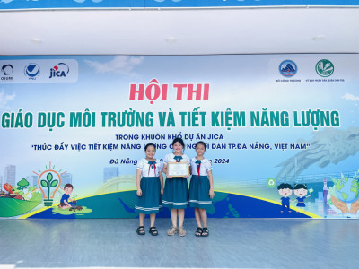 Trường Tiểu học Hai Bà Trưng đạt giải nhất hội thi giáo dục môi trường và tiết kiệm năng lượng